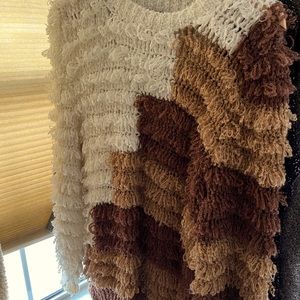 Vintage 70s shaggy sweater size M